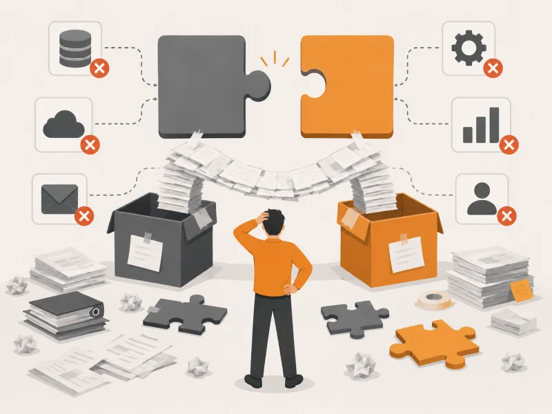 Ilustrasi masalah bisnis sebelum menggunakan Custom AI Software — Ventera AI